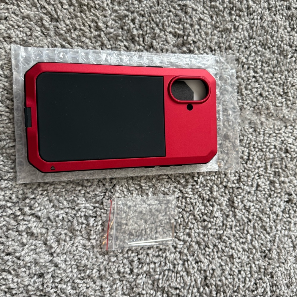 Red Rugged Smartphone Case for 16 Plus - Picture 2 of 2